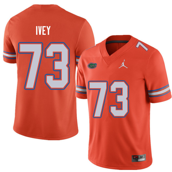 Jordan Brand Men #73 Martez Ivey Florida Gators College Football Jerseys Sale-Orange